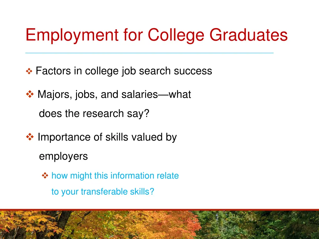 employment for college graduates 1