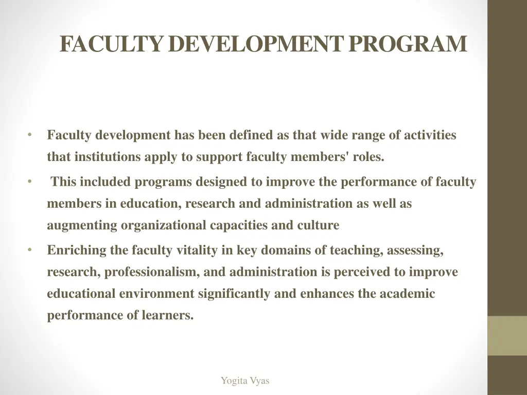 faculty development program 1