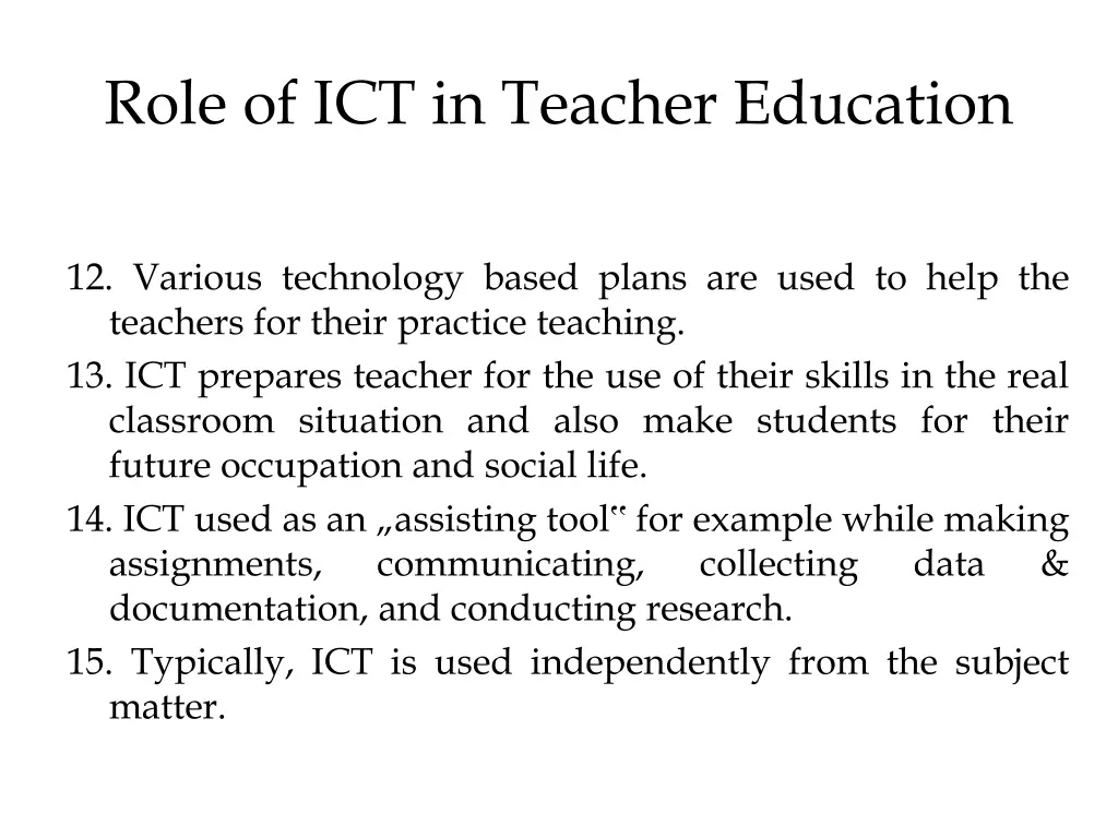 role of ict in teacher education 2