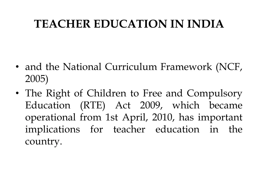 teacher education in india 1