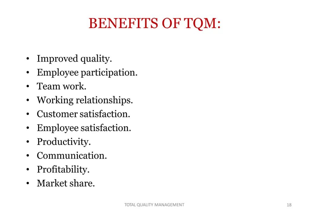 benefits of tqm