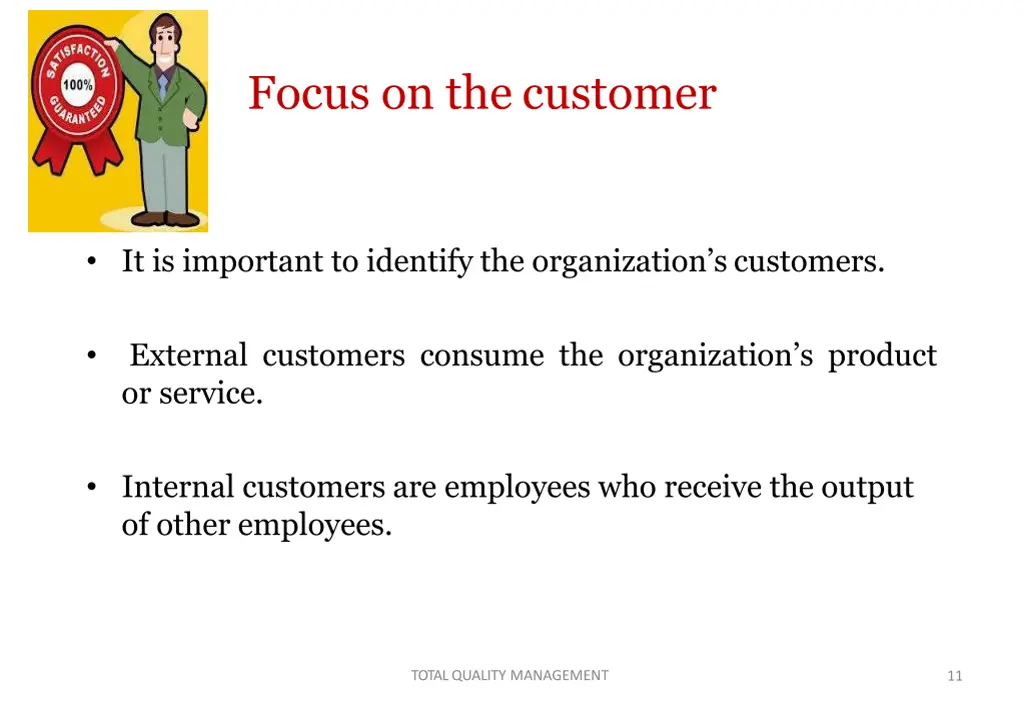 focus on the customer