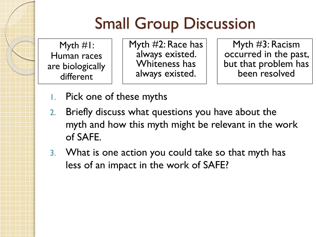 small group discussion