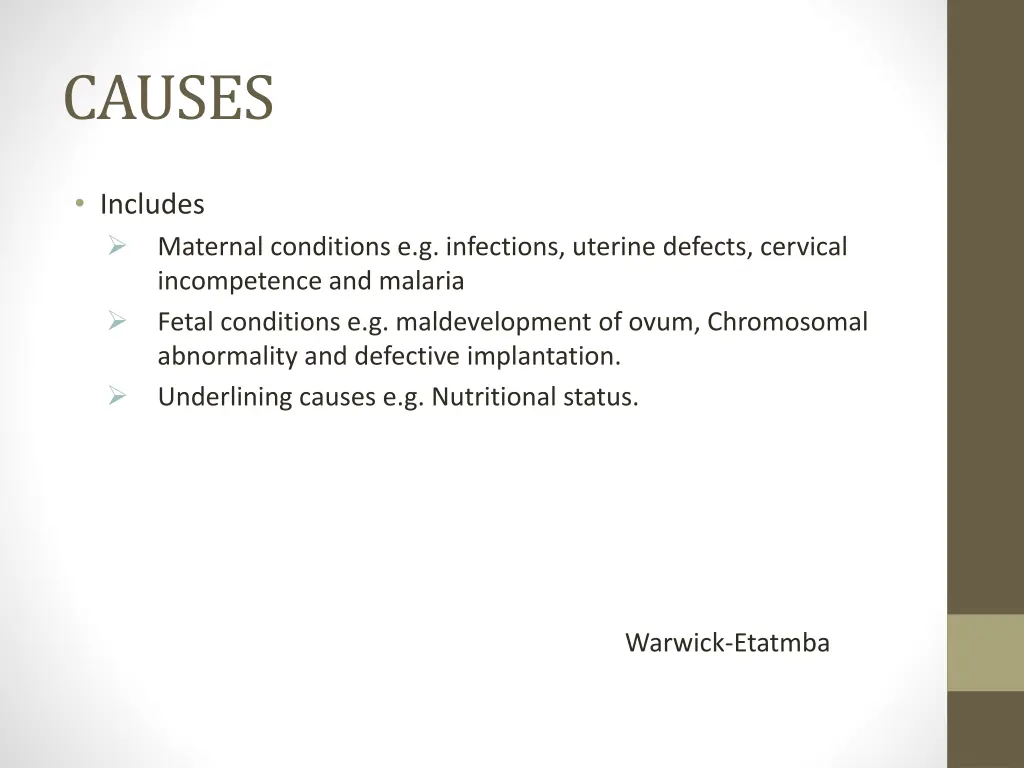 causes