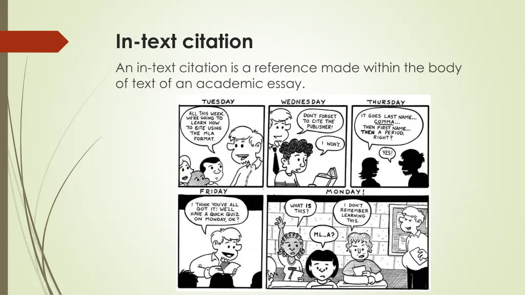 in text citation