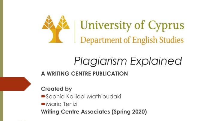 plagiarism explained a writing centre publication