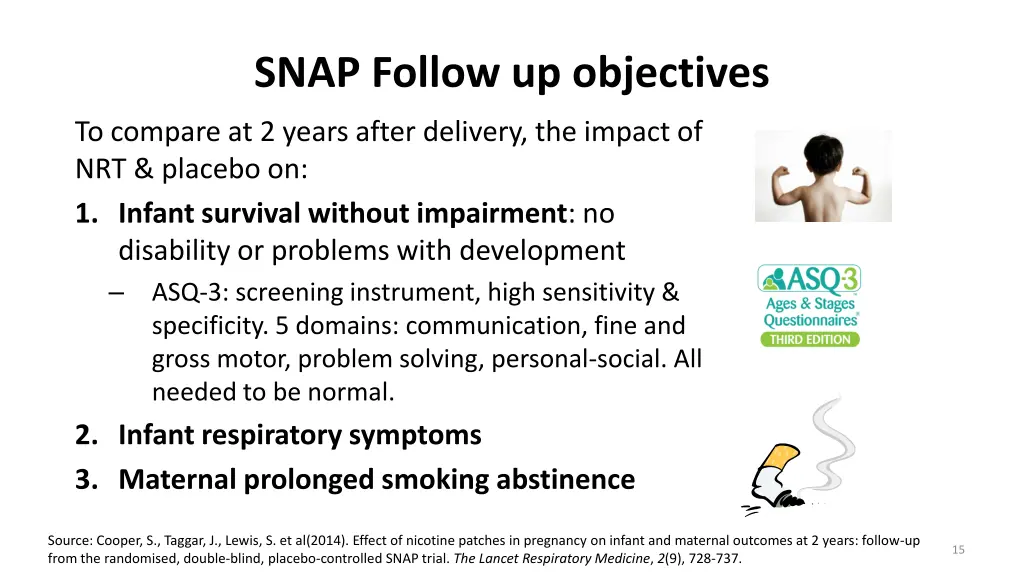 snap follow up objectives