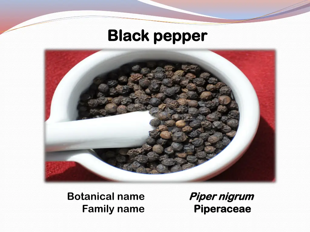 black pepper black pepper