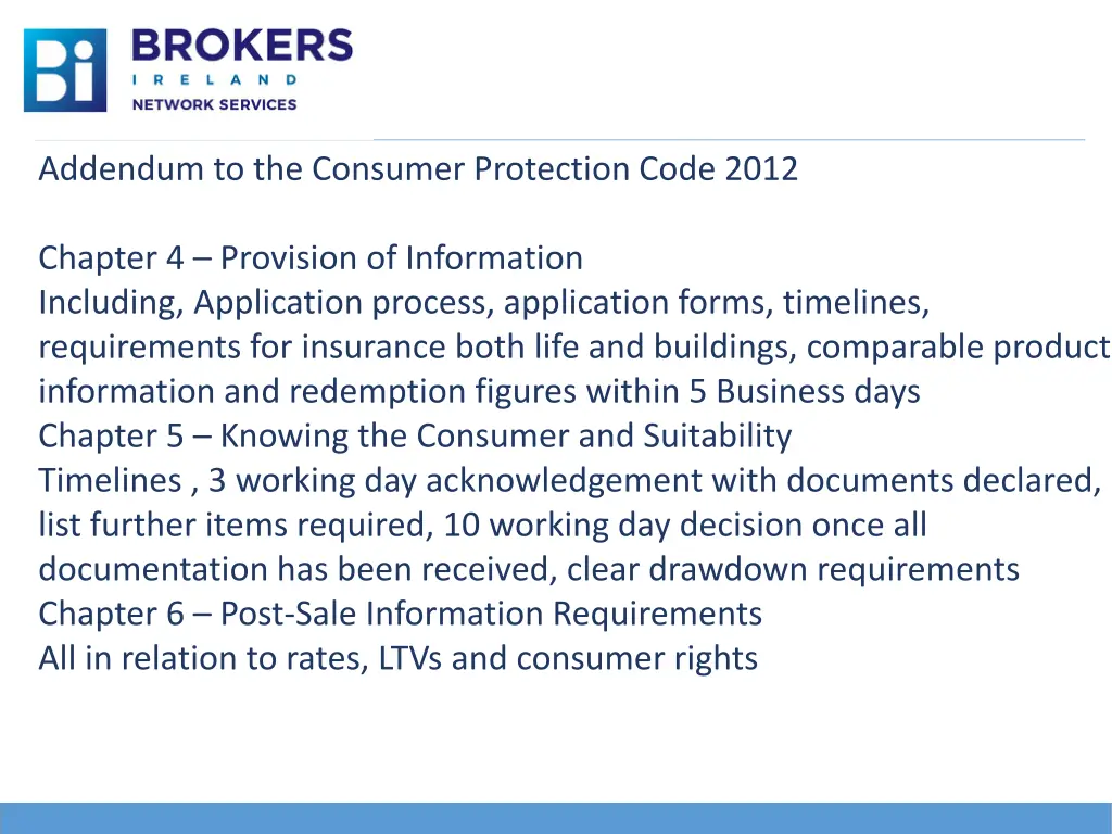 addendum to the consumer protection code 2012 1