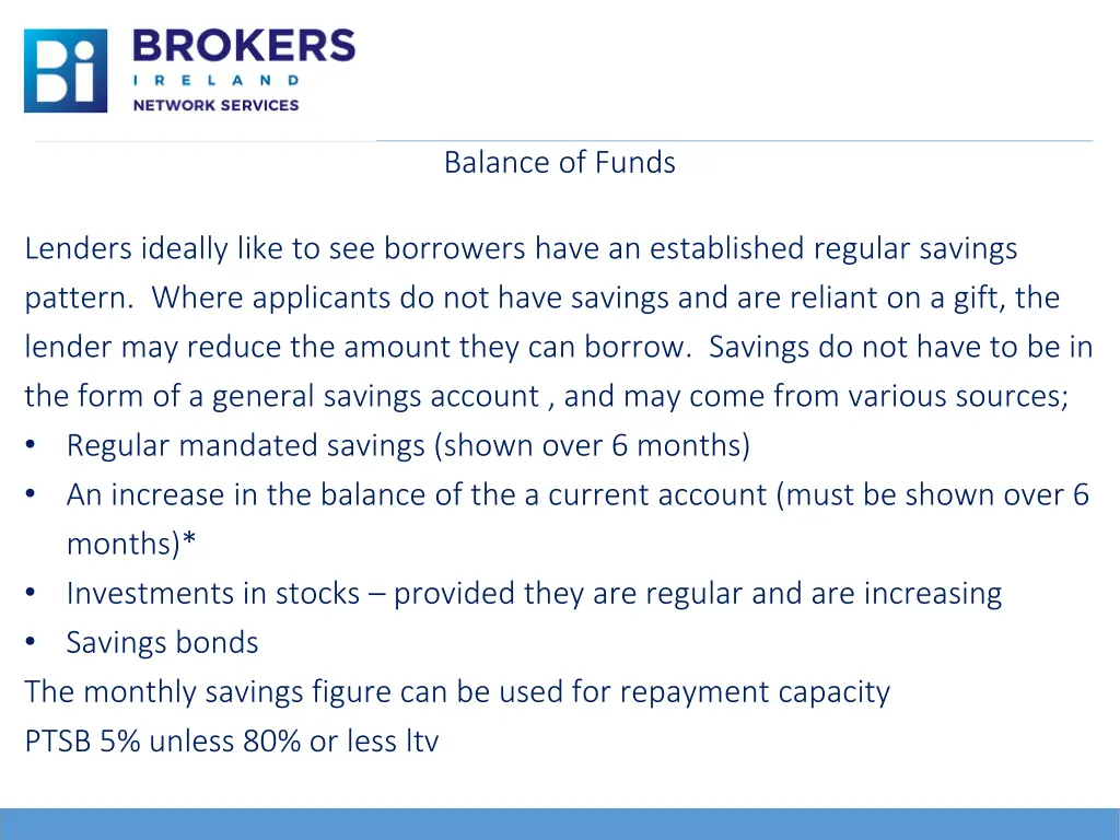 balance of funds