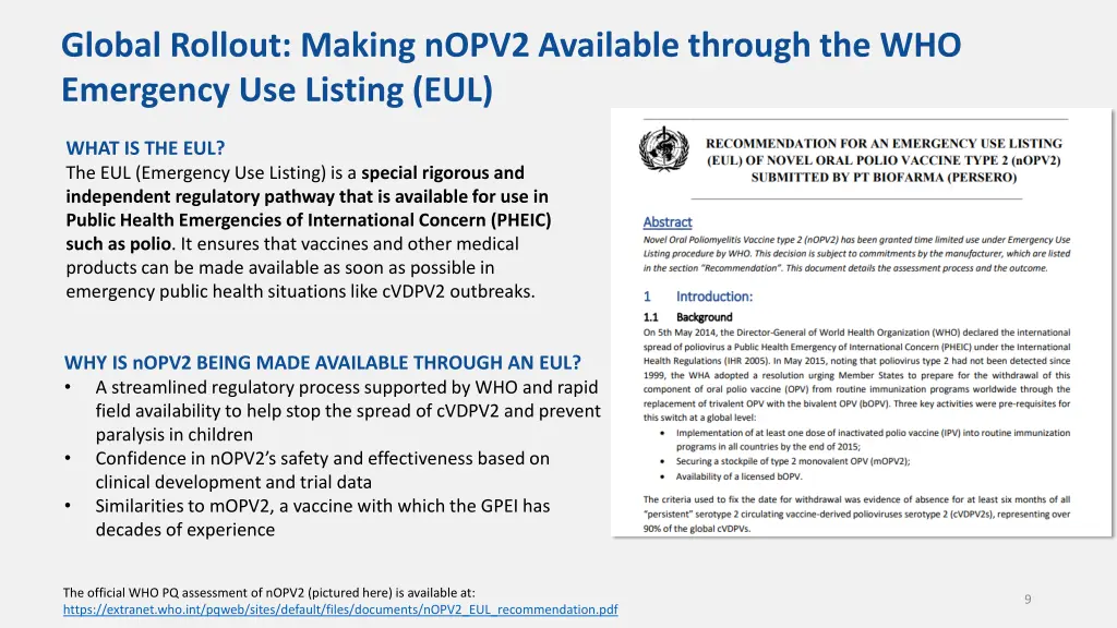 global rollout making nopv2 available through