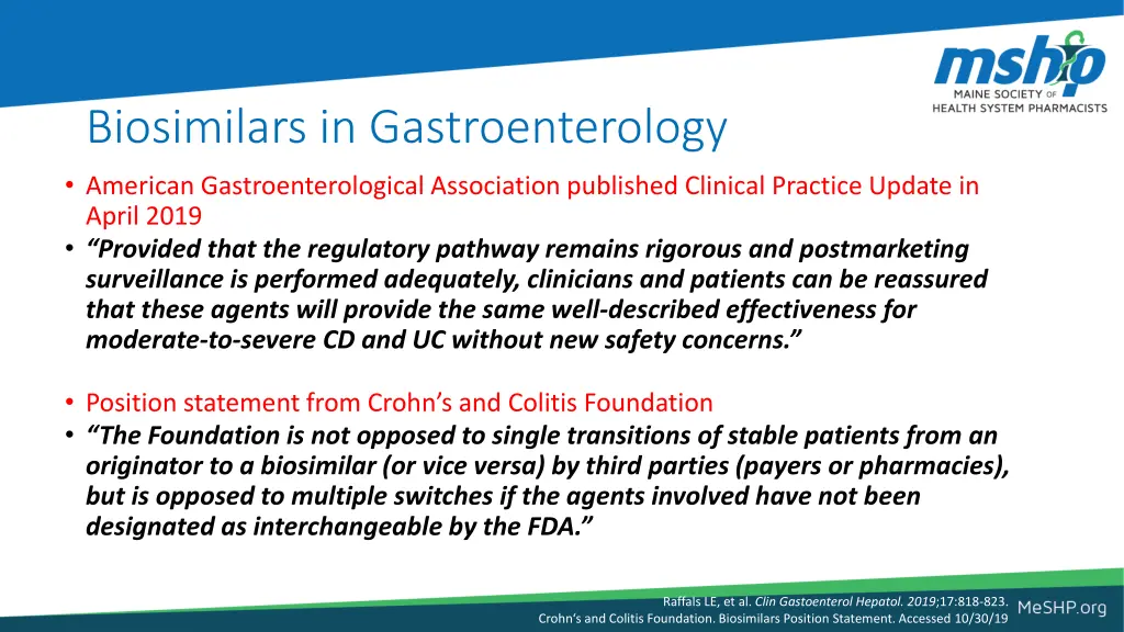 biosimilars in gastroenterology american