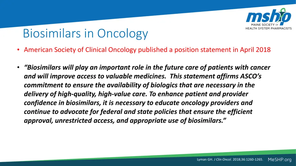 biosimilars in oncology