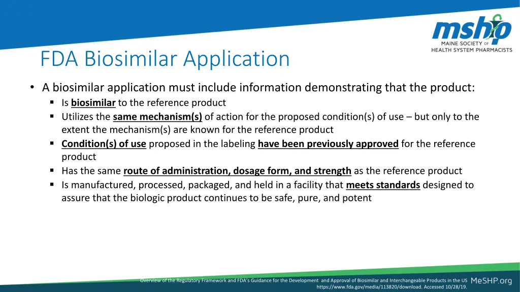 fda biosimilar application