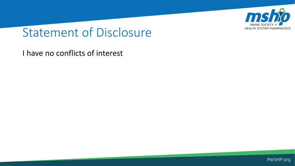 statement of disclosure