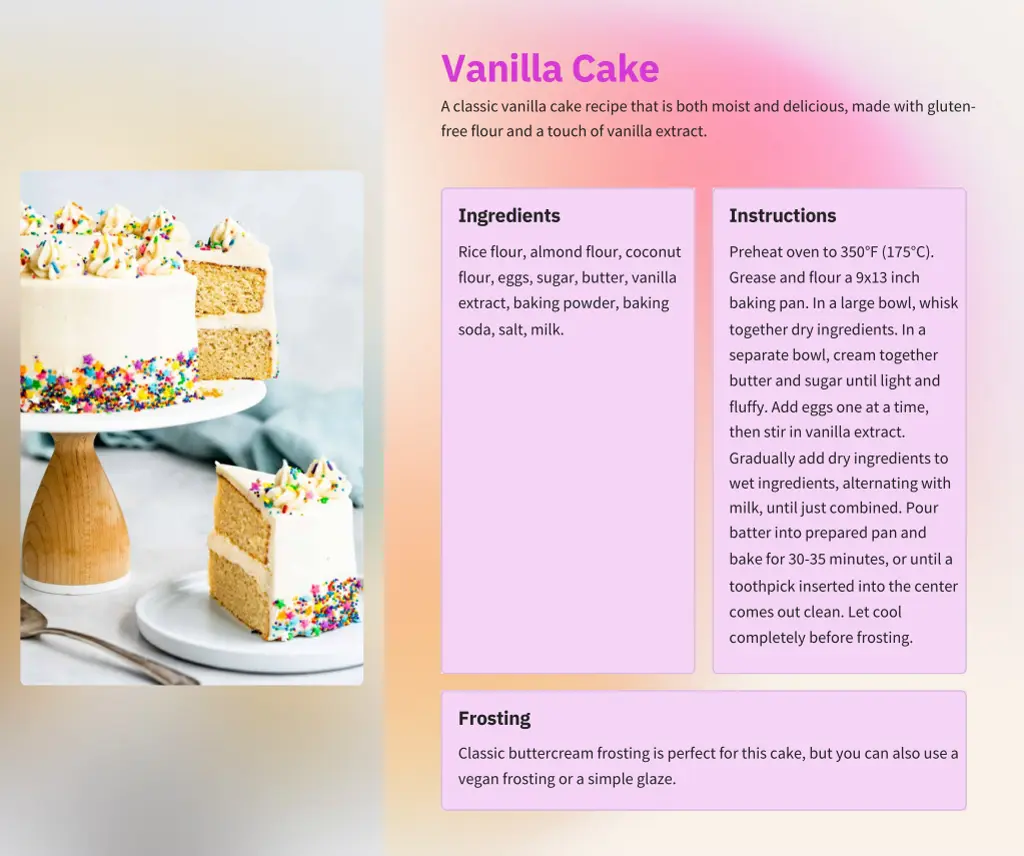 vanilla cake a classic vanilla cake recipe that