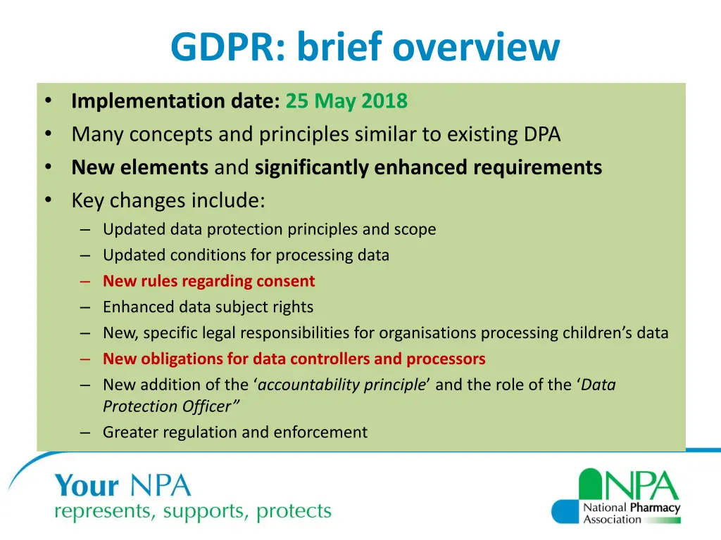 gdpr brief overview