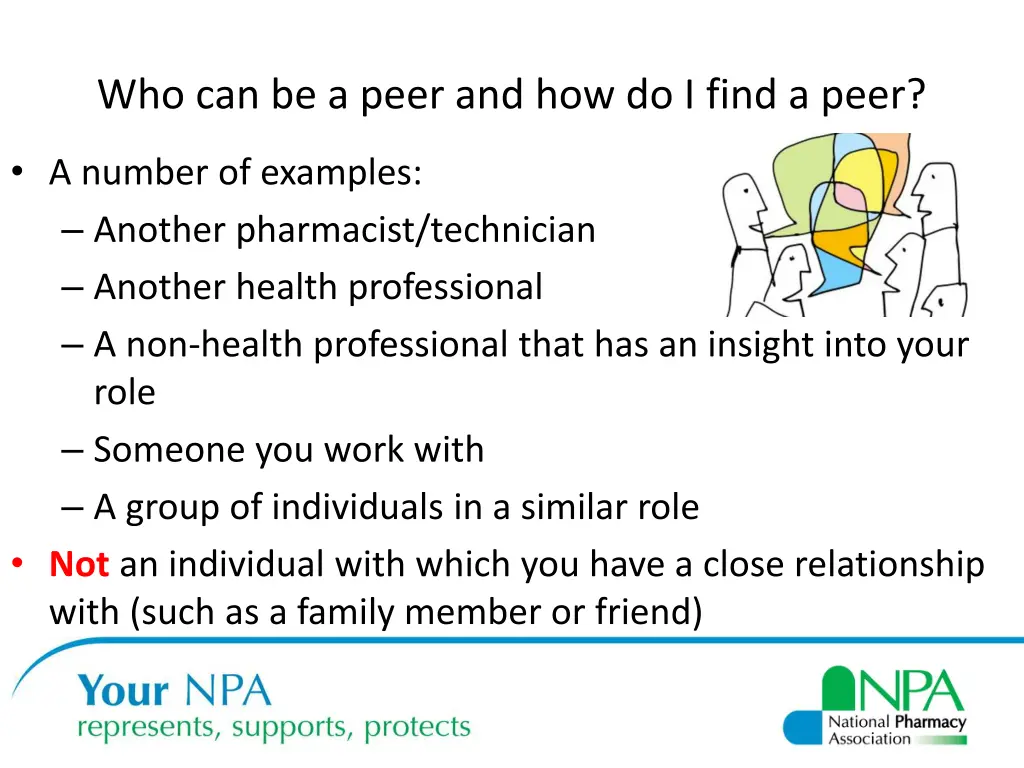 who can be a peer and how do i find a peer