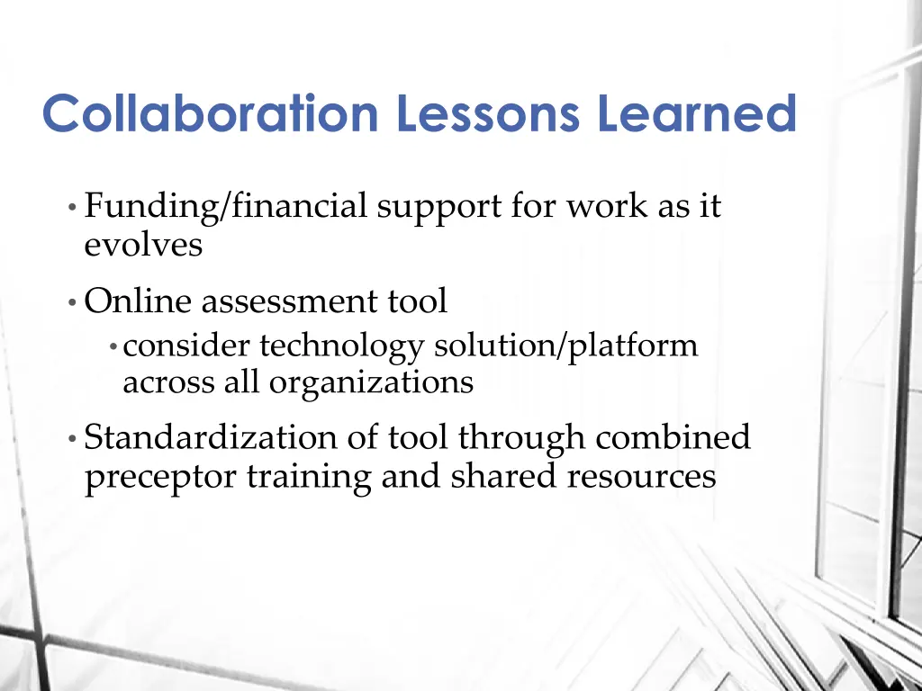 collaboration lessons learned 1