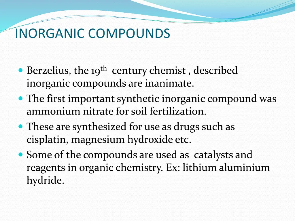 inorganic compounds