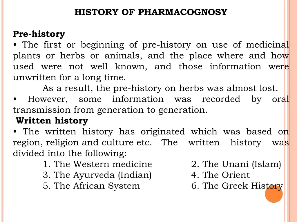 history of pharmacognosy