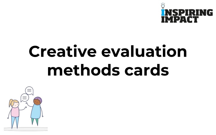 creative evaluation methods cards