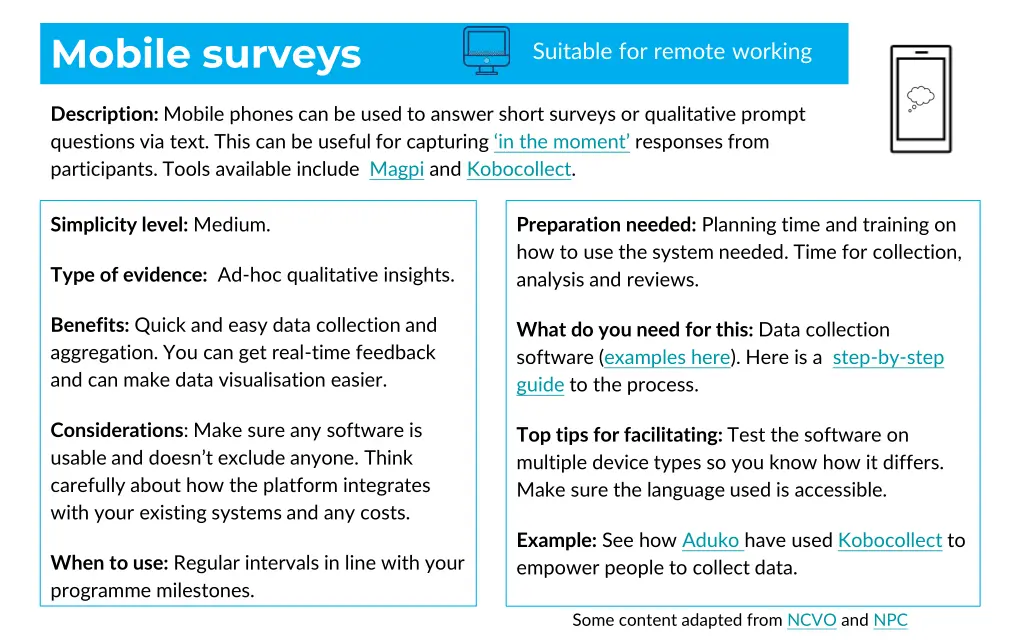 mobile surveys