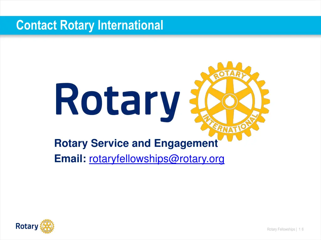 contact rotary international