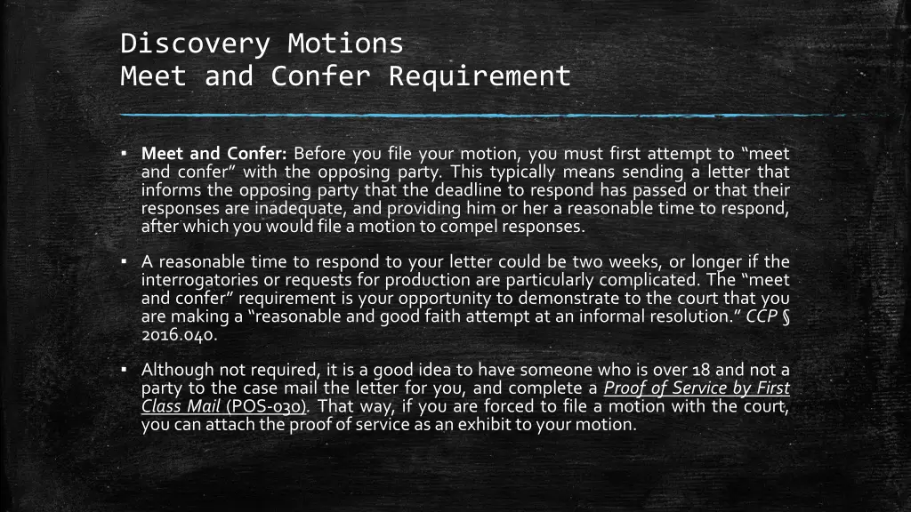 discovery motions meet and confer requirement