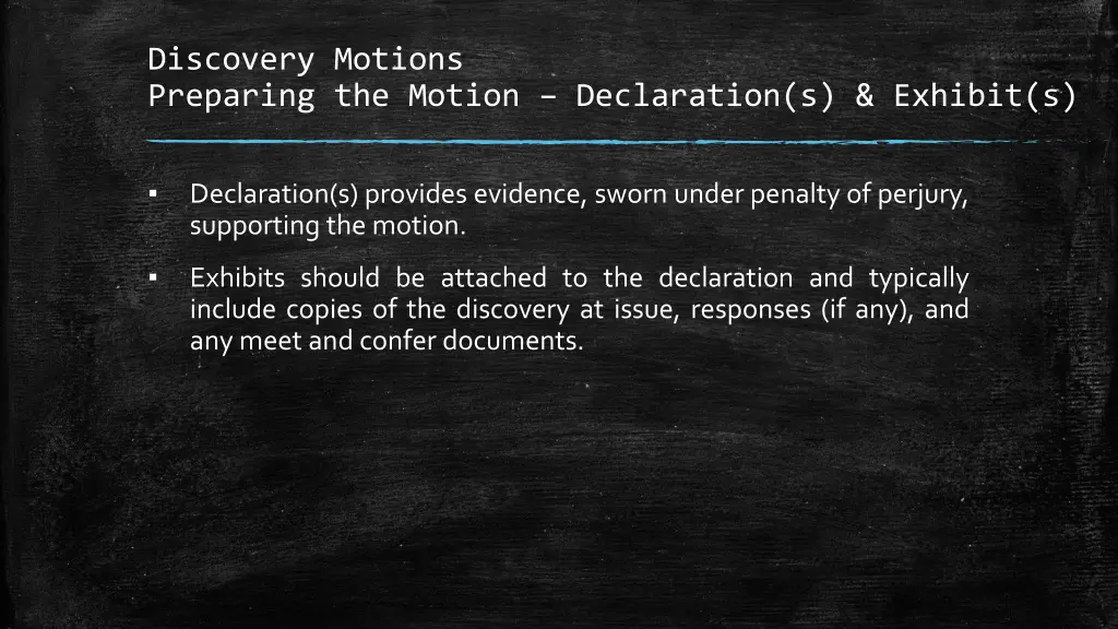 discovery motions preparing the motion 1