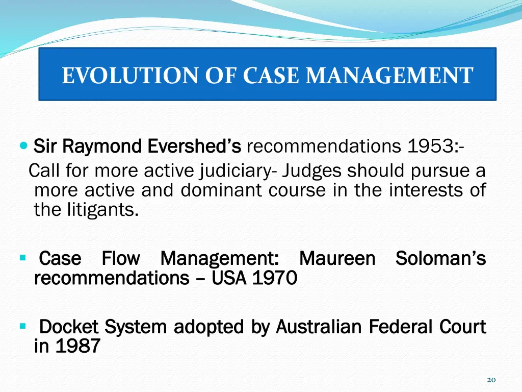 evolution of case management 1