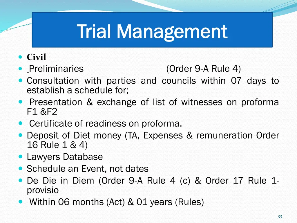 trial management trial management