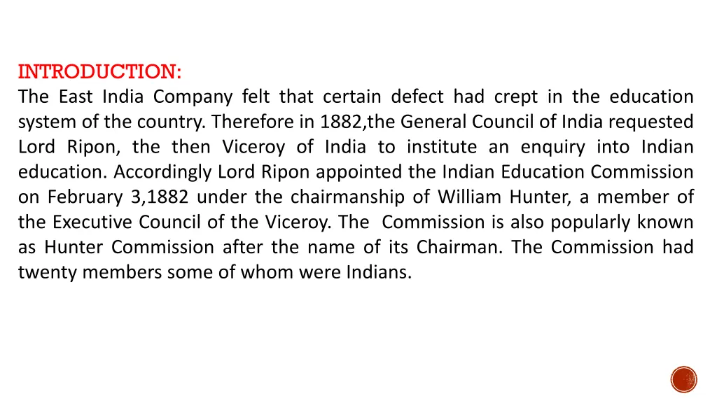 introduction the east india company felt that