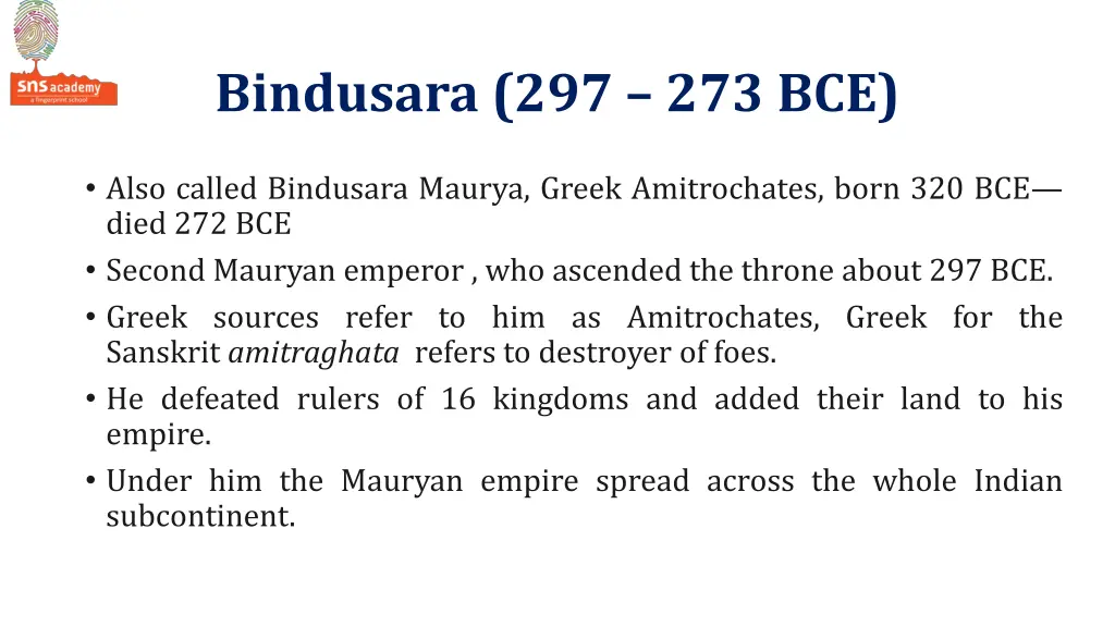 bindusara 297 273 bce