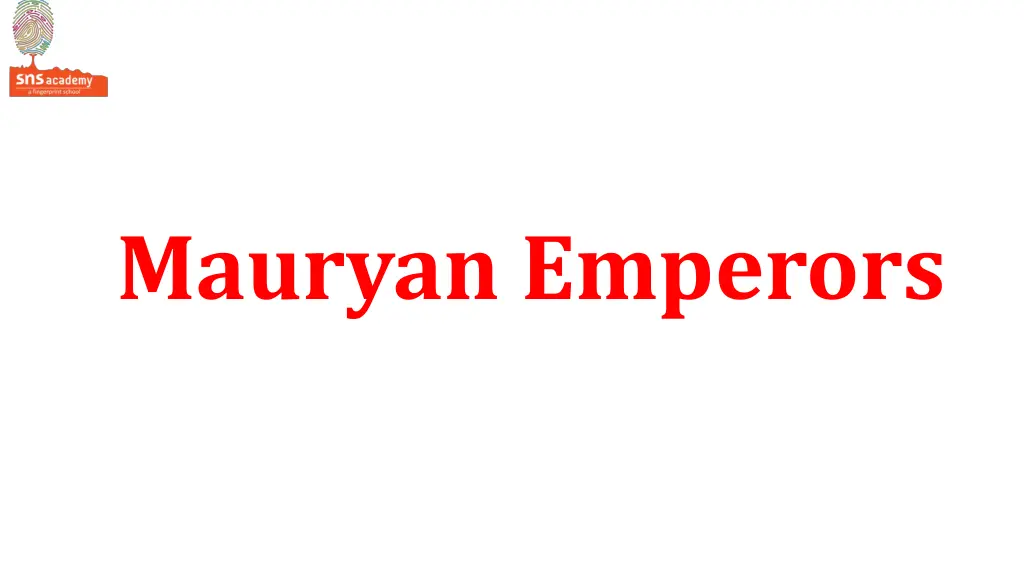 mauryan emperors