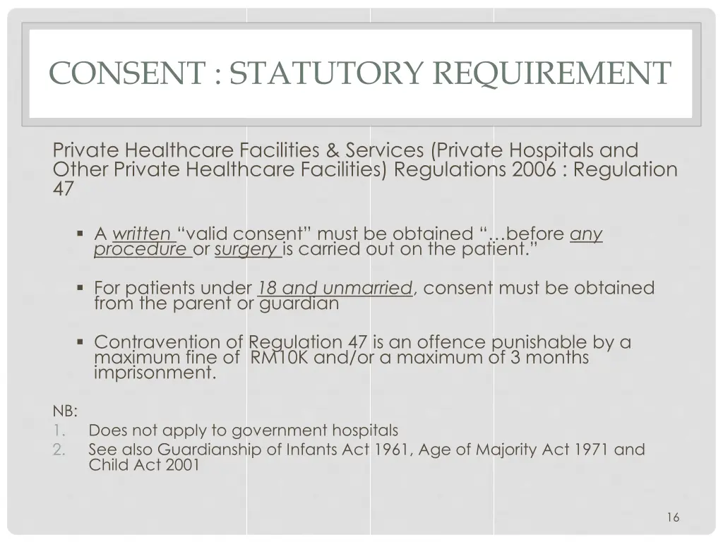 consent statutory requirement