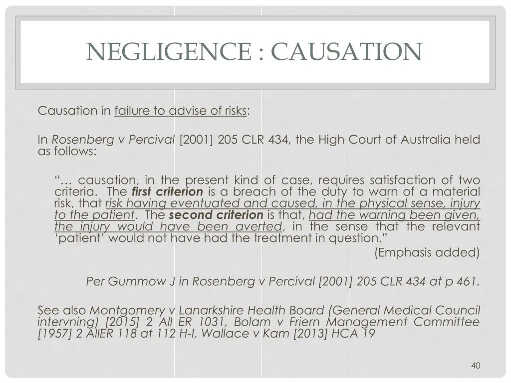 negligence causation 3