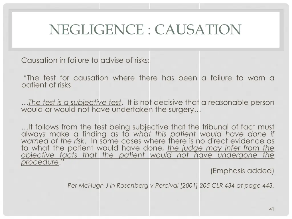 negligence causation 4