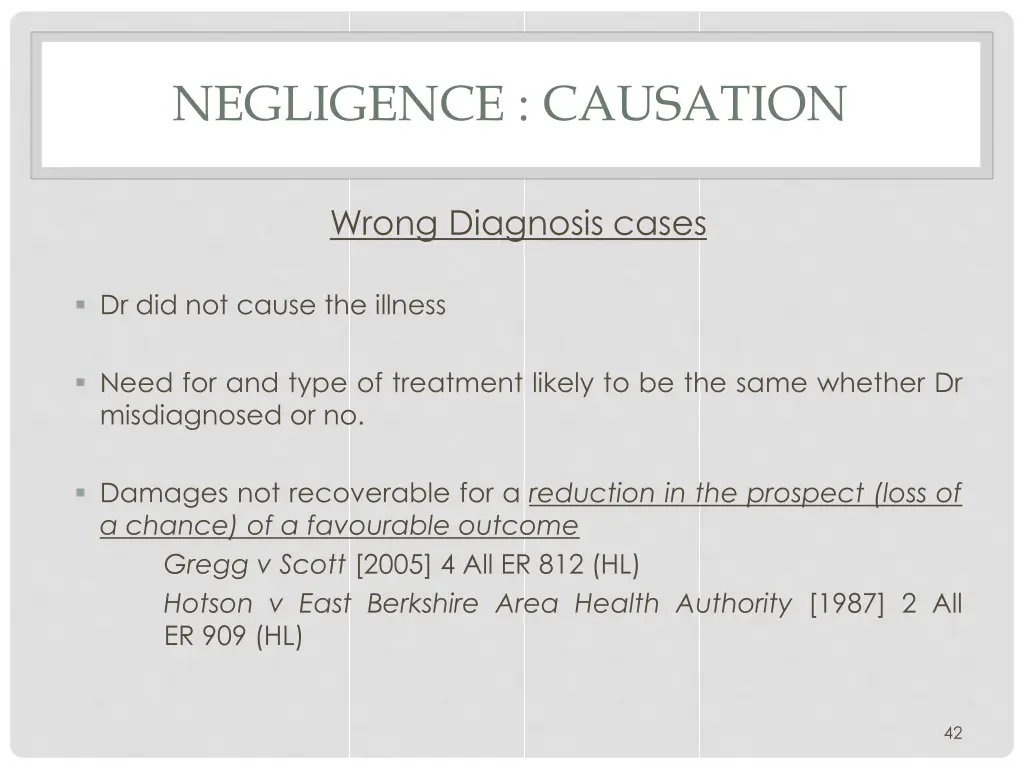 negligence causation 5