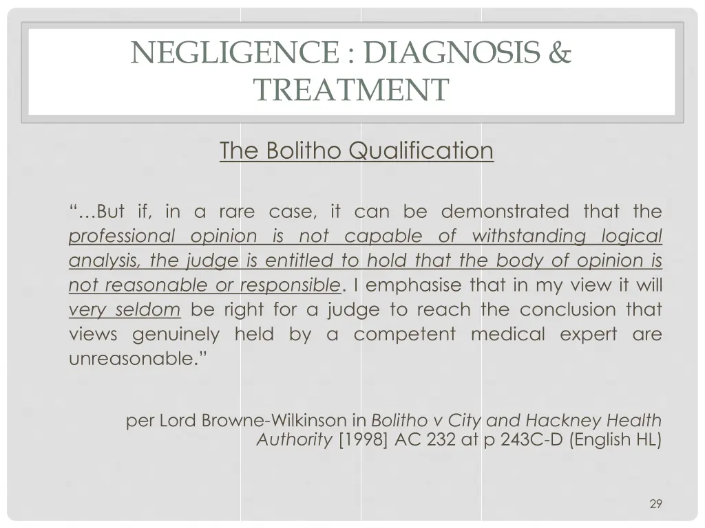 negligence diagnosis treatment 3