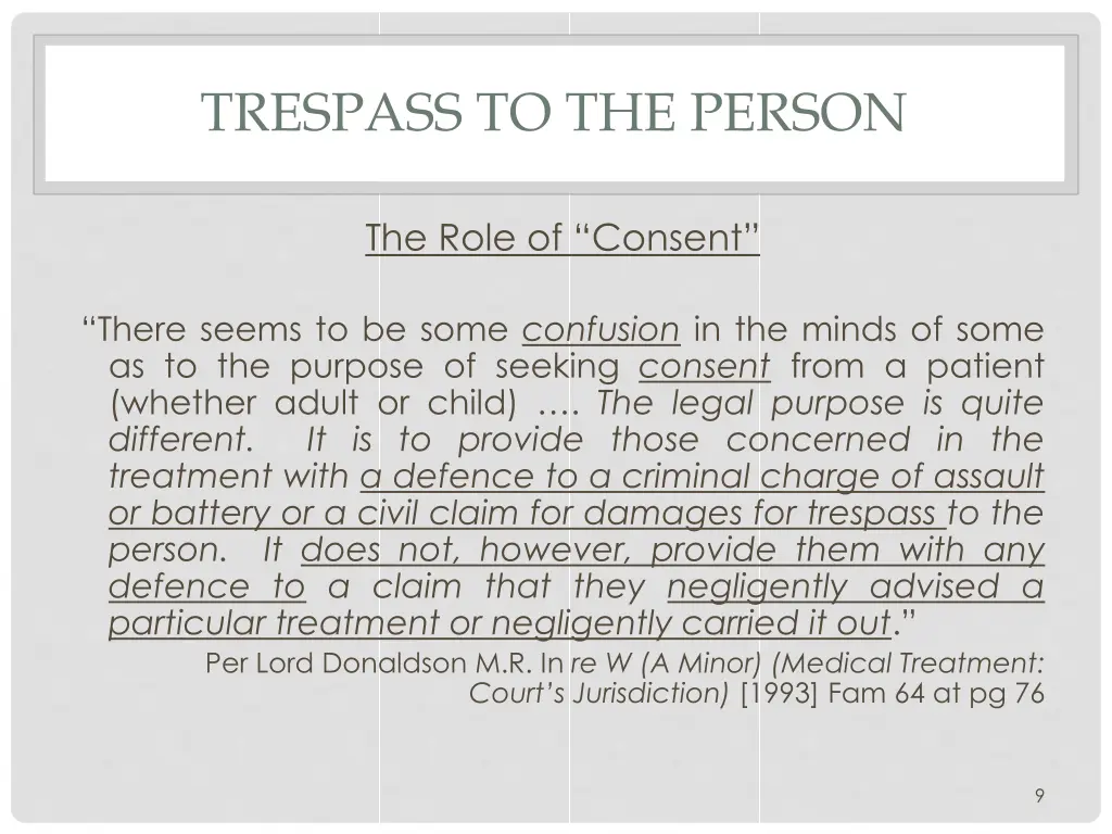 trespass to the person 1