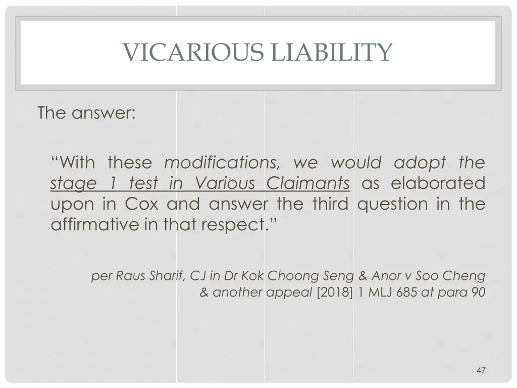 vicarious liability 2