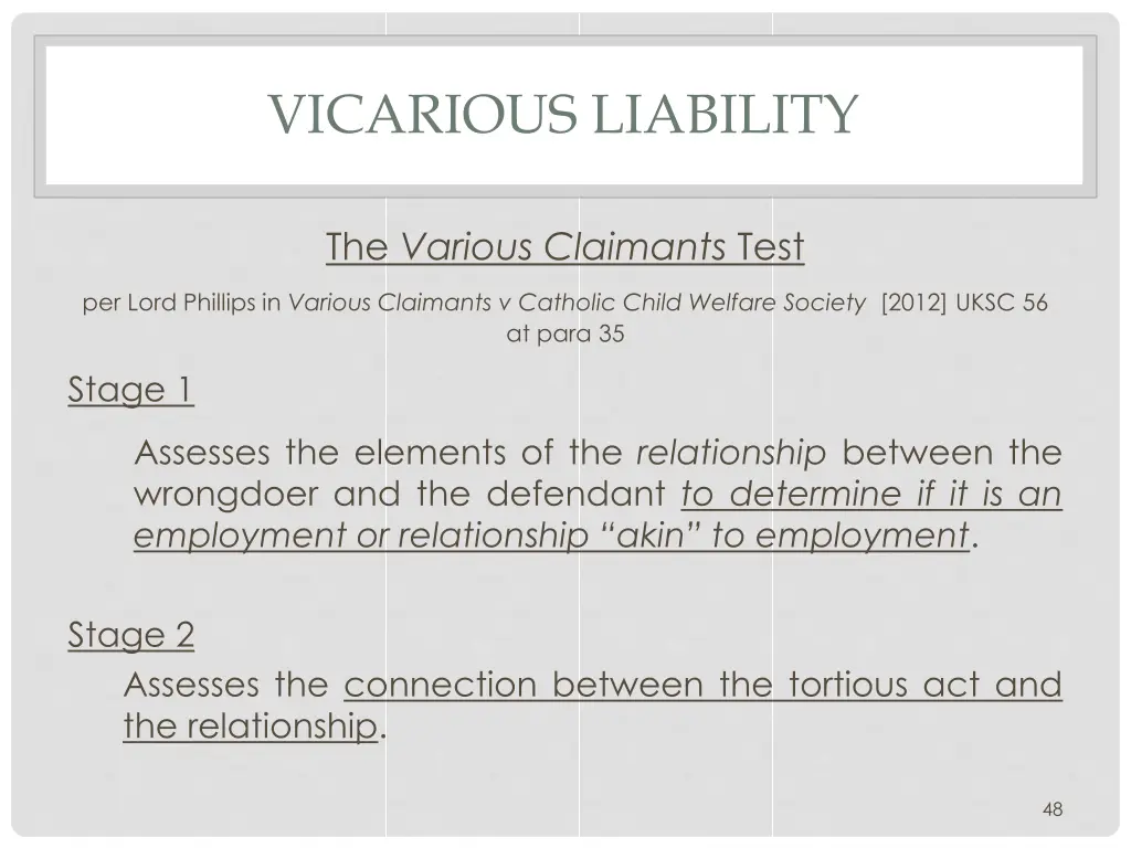 vicarious liability 3