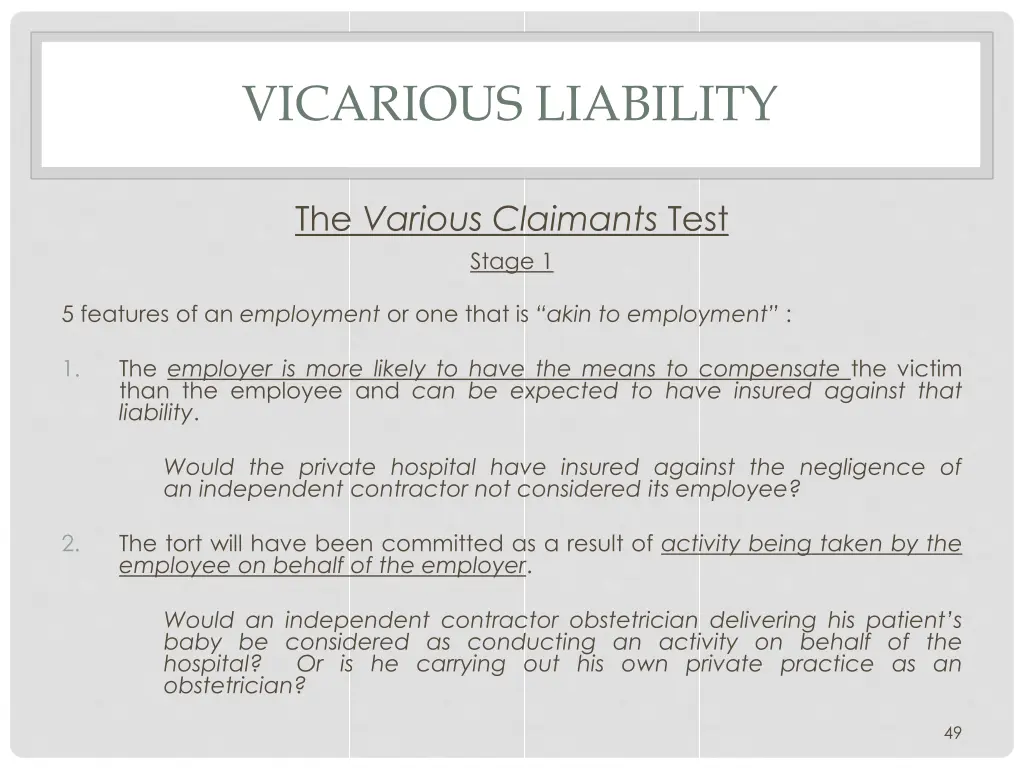 vicarious liability 4