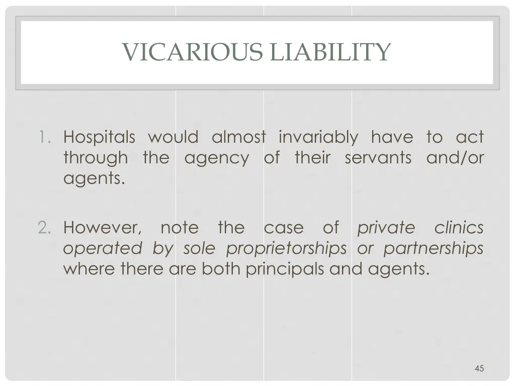 vicarious liability