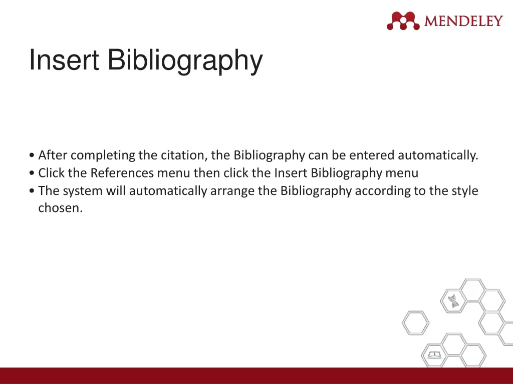 insert bibliography