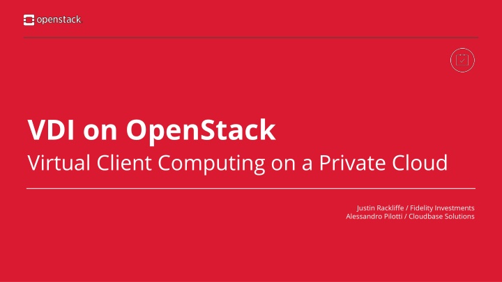 vdi on openstack virtual client computing