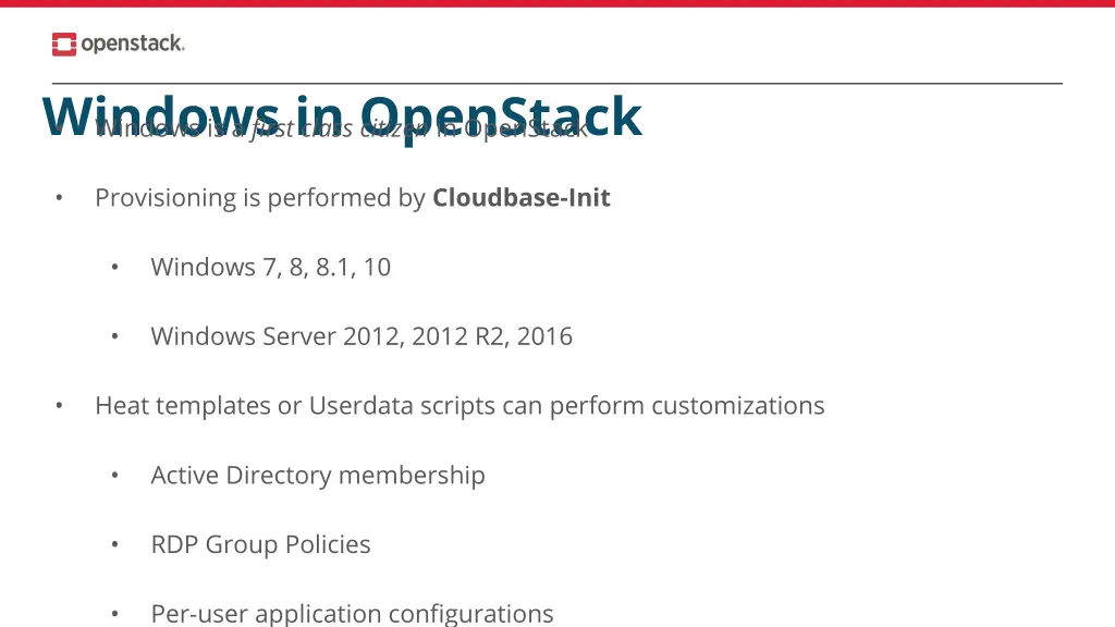 windows in openstack