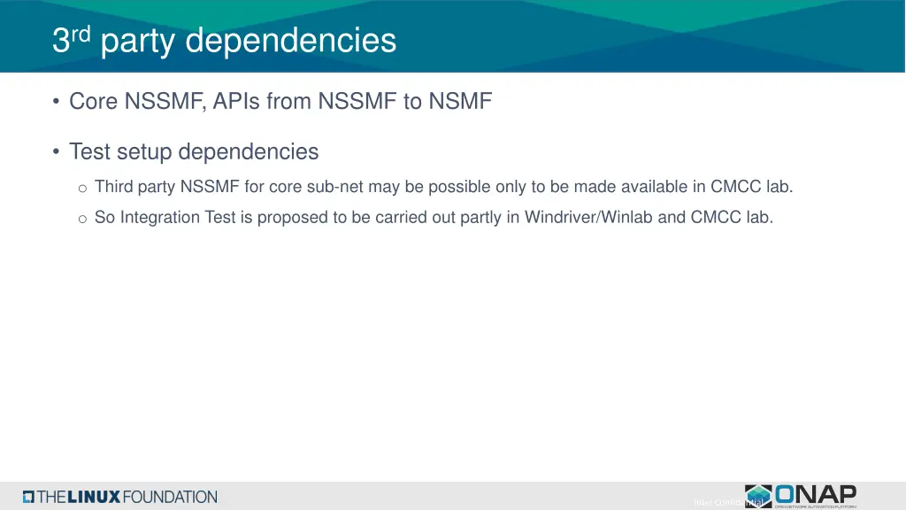 3 rd party dependencies