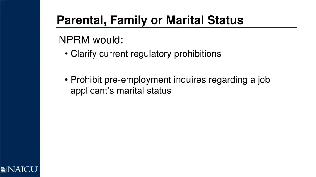 parental family or marital status